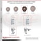 Service Caster 4 Inch High Temp Glass Filled Nylon 7/8 Inch Square Stem Caster Set with Brake SCC-SQ20S414-GFNSHT-TLB-78-4 - alternate 4